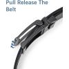 imageBOSTANTEN Mens Belt Leather Ratchet 1 38 Belt For Men Gift Dress and Casual with Adjustable Buckle Trim to Fit002glossy Black