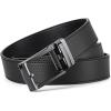imageBOSTANTEN Mens Belt Leather Ratchet 1 38 Belt For Men Gift Dress and Casual with Adjustable Buckle Trim to Fit002glossy Black