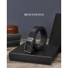 imageBOSTANTEN Mens Belt Leather Ratchet 1 38 Belt For Men Gift Dress and Casual with Adjustable Buckle Trim to Fit002glossy Black