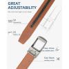 imageBOSTANTEN Mens Belt Leather Ratchet 1 38 Belt For Men Gift Dress and Casual with Adjustable Buckle Trim to Fit003brown