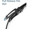 imageBOSTANTEN Mens Belt Leather Ratchet 1 38 Belt For Men Gift Dress and Casual with Adjustable Buckle Trim to Fit004matte Black  Smooth