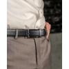 imageBOSTANTEN Mens Belt Leather Ratchet 1 38 Belt For Men Gift Dress and Casual with Adjustable Buckle Trim to Fit004matte Black  Smooth