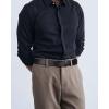 imageBOSTANTEN Mens Belt Leather Ratchet 1 38 Belt For Men Gift Dress and Casual with Adjustable Buckle Trim to Fit005matte Black  Twill