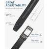 imageBOSTANTEN Mens Belt Leather Ratchet 1 38 Belt For Men Gift Dress and Casual with Adjustable Buckle Trim to Fit006black