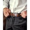 imageBOSTANTEN Mens Belt Leather Ratchet 1 38 Belt For Men Gift Dress and Casual with Adjustable Buckle Trim to Fit007dark Brown