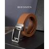 imageBOSTANTEN Mens Belt Leather Ratchet 1 38 Belt For Men Gift Dress and Casual with Adjustable Buckle Trim to Fit007light Brown