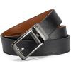 imageBOSTANTEN Mens Belt Leather Ratchet 1 38 Belt For Men Gift Dress and Casual with Adjustable Buckle Trim to Fit008black  Brown