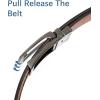 imageBOSTANTEN Mens Belt Leather Ratchet 1 38 Belt For Men Gift Dress and Casual with Adjustable Buckle Trim to Fit008black  Brown