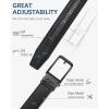 imageBOSTANTEN Mens Belt Leather Ratchet 1 38 Belt For Men Gift Dress and Casual with Adjustable Buckle Trim to Fit010all Black