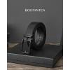 imageBOSTANTEN Mens Belt Leather Ratchet 1 38 Belt For Men Gift Dress and Casual with Adjustable Buckle Trim to Fit010all Black
