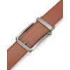 imageBOSTANTEN Mens Belt Leather Ratchet 1 38 Belt For Men Gift Dress and Casual with Adjustable Buckle Trim to Fit011gunbrown