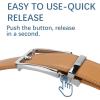 imageBOSTANTEN Mens Belt Leather Ratchet 1 38 Belt For Men Gift Dress and Casual with Adjustable Buckle Trim to Fit012silverbrown