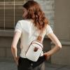 imageBOSTANTEN Sling Bag for Women Crossbody Bag Vegan Leather Cross Body Purse Large Fanny Pack Travel PurseBeige