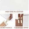 imageBOSTANTEN Sling Bag for Women Crossbody Bag Vegan Leather Cross Body Purse Large Fanny Pack Travel PurseBeige