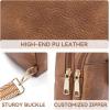 imageBOSTANTEN Sling Bag for Women Crossbody Bag Vegan Leather Cross Body Purse Large Fanny Pack Travel PurseBrown