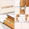 imageBOSTANTEN Leather Briefcase for Women Vintage 156 inch Laptop Bag for Women Business Tote Shoulder HandbagBeige