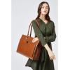 imageBOSTANTEN Leather Briefcase for Women Vintage 156 inch Laptop Bag for Women Business Tote Shoulder HandbagBrown