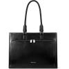imageBOSTANTEN Leather Briefcase for Women Vintage 156 inch Laptop Bag for Women Business Tote Shoulder HandbagBlack
