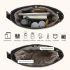 imageBOSTANTEN Bucket Bag Purses for Women Trendy Shoulder Bag Canvas Handbag with Adjustable StrapBlackbeige
