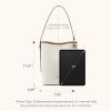 imageBOSTANTEN Bucket Bag Purses for Women Trendy Shoulder Bag Canvas Handbag with Adjustable StrapCamel Brown