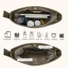 imageBOSTANTEN Bucket Bag Purses for Women Trendy Shoulder Bag Canvas Handbag with Adjustable StrapGreenbeige