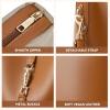 imageBOSTANTEN Small Bucket Bag for Women Trendy Vegan Leather Crossbody Bags Shoulder Purses Designer Ladies HandbagsBrown