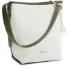 imageBOSTANTEN Bucket Bag Purses for Women Trendy Shoulder Bag Canvas Handbag with Adjustable StrapGreenbeige
