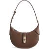 imageBOSTANTEN Shoulder Bags for Women Small Crescent Moon Underarm Purse Trendy Vegan Leather HandbagBrown