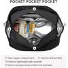 imageBOSTANTEN Large Duffle Bag for Travel ampamp Gym  Womens Weekender with Shoe Compartment ampamp Trolley Sleeve  Waterproof Mummy Hospital BagAblack