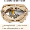 imageBOSTANTEN Large Duffle Bag for Travel ampamp Gym  Womens Weekender with Shoe Compartment ampamp Trolley Sleeve  Waterproof Mummy Hospital BagAbrown