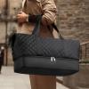 imageBOSTANTEN Large Duffle Bag for Travel ampamp Gym  Womens Weekender with Shoe Compartment ampamp Trolley Sleeve  Waterproof Mummy Hospital BagZBlack