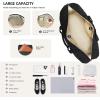imageBOSTANTEN Large Duffle Bag for Travel ampamp Gym  Womens Weekender with Shoe Compartment ampamp Trolley Sleeve  Waterproof Mummy Hospital BagZBlack