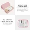 imageBOSTANTEN Large Duffle Bag for Travel ampamp Gym  Womens Weekender with Shoe Compartment ampamp Trolley Sleeve  Waterproof Mummy Hospital BagZPink