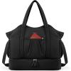 imageBOSTANTEN Large Duffle Bag for Travel ampamp Gym  Womens Weekender with Shoe Compartment ampamp Trolley Sleeve  Waterproof Mummy Hospital BagAblack