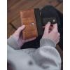imageBOSTANTEN Small Wallet for Women Leather RFID Blocking Card Holder Bifold Compact Wallets With Zipper Coin Pocket BlackBrownBlackBrown