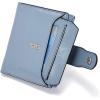 imageBOSTANTEN Women Leather Wallet RFID Blocking Small Bifold Zipper Pocket Wallet Card Case Purse with ID Window1blue
