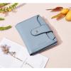 imageBOSTANTEN Women Leather Wallet RFID Blocking Small Bifold Zipper Pocket Wallet Card Case Purse with ID Window1blue