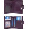 imageBOSTANTEN Women Leather Wallet RFID Blocking Small Bifold Zipper Pocket Wallet Card Case Purse with ID Window1purple