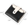 imageBOSTANTEN Women Leather Wallet RFID Blocking Small Bifold Zipper Pocket Wallet Card Case Purse with ID WindowBlackBeige