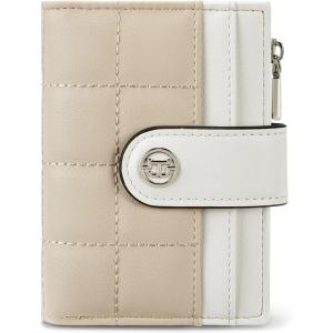 imageBOSTANTEN Small Wallet for Women Leather RFID Blocking Card Holder Bifold Compact Wallets With Zipper Coin Pocket BlackBrownPU LeahterBeigekhaki
