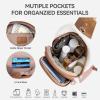imageBOSTANTEN 7L Sling Bag For Women CrossBody Bags Large Cross Body Purse Vegan Leather Sling Backpack for Travel EssentialsBeige