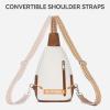 imageBOSTANTEN 7L Sling Bag For Women CrossBody Bags Large Cross Body Purse Vegan Leather Sling Backpack for Travel EssentialsBeige