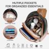 imageBOSTANTEN 7L Sling Bag For Women CrossBody Bags Large Cross Body Purse Vegan Leather Sling Backpack for Travel EssentialsBlack