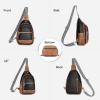 imageBOSTANTEN 7L Sling Bag For Women CrossBody Bags Large Cross Body Purse Vegan Leather Sling Backpack for Travel EssentialsBlack