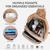 imageBOSTANTEN 7L Sling Bag For Women CrossBody Bags Large Cross Body Purse Vegan Leather Sling Backpack for Travel EssentialsBrown