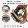 imageBOSTANTEN 7L Sling Bag For Women CrossBody Bags Large Cross Body Purse Vegan Leather Sling Backpack for Travel EssentialsDark Brown