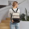 imageBOSTANTEN Backpack Purse for Women Fashion Designer Travel Backpack Leather Convertible Shoulder Bags Casual Daypack Brown0beigeblackbrown