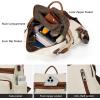 imageBOSTANTEN Backpack Purse for Women Fashion Designer Travel Backpack Leather Convertible Shoulder Bags Casual Daypack Brown0beigebrown