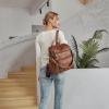 imageBOSTANTEN Backpack Purse for Women Fashion Designer Travel Backpack Leather Convertible Shoulder Bags Casual Daypack Brown1abrown