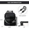 imageBOSTANTEN Backpack Purse for Women Fashion Designer Travel Backpack Leather Convertible Shoulder Bags Casual Daypack Brown1black